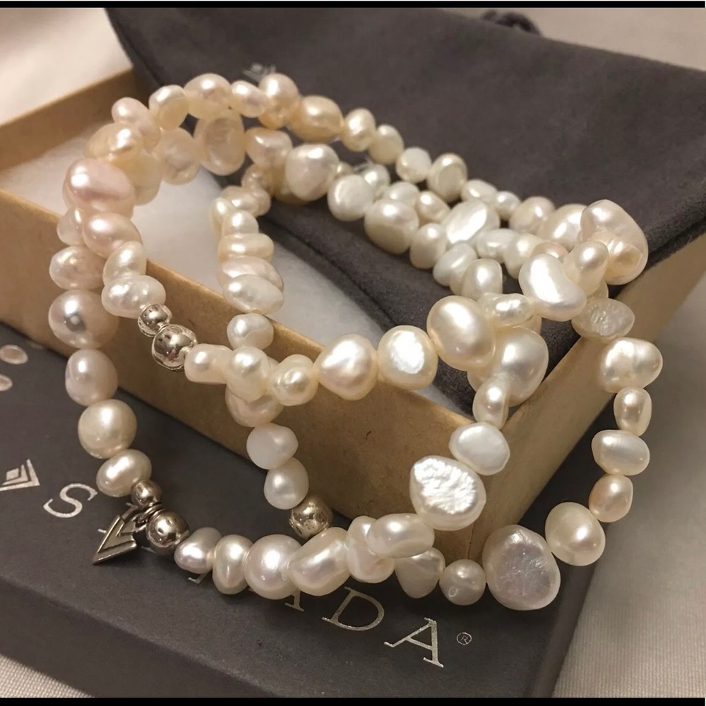 Silpada Goddess Set Of 3 FWP Stretch Bracelets NEW - Picture 5 of 13